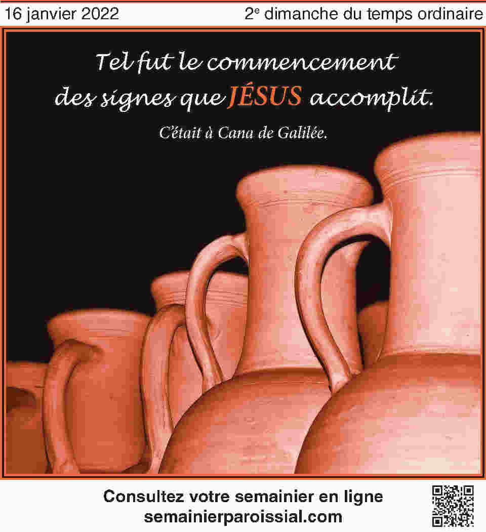 Semainier paroissial du 16 janvier 2022