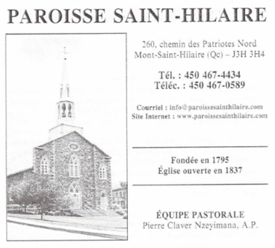 Feuillet paroissial de cette semaine